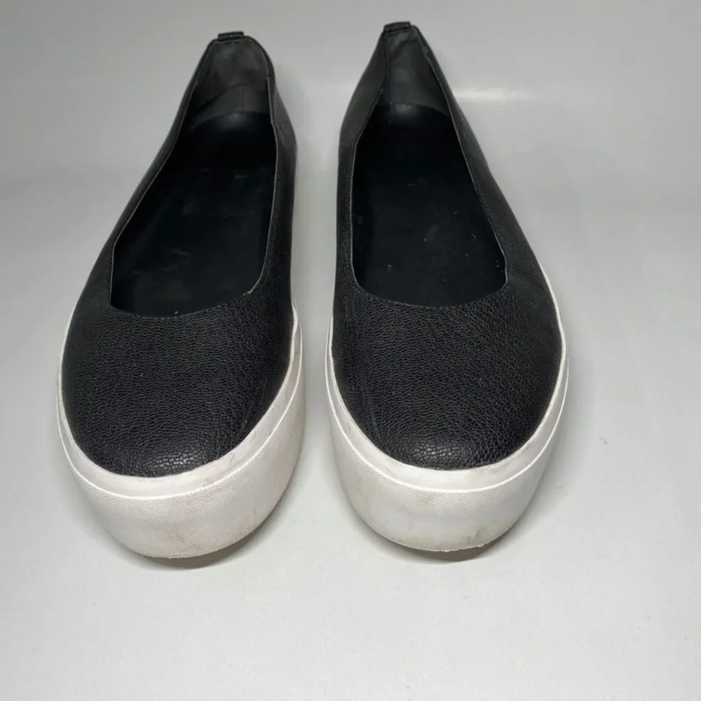 Calvin Klein Janie Platform Flats Black/White